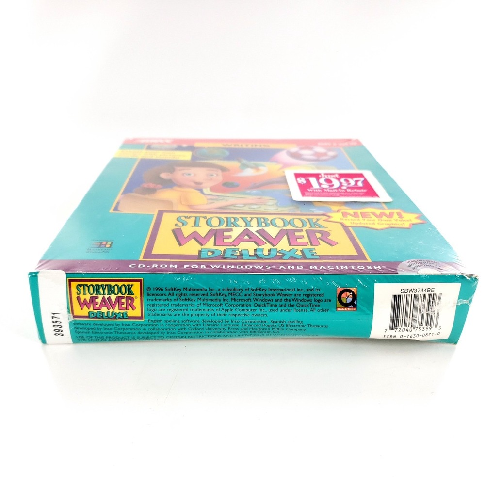 Mecc Storybook Weaver Deluxe Big Box Software CD Windows Mac 1996 New Sealed - Picture 6 of 8